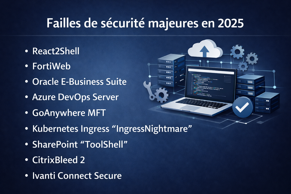 Analyse des failles critiques de 2025 et de leur impact sur le DevOps